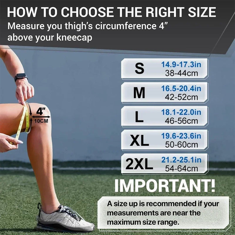 Full Leg Copper Compression Knee Sleeves Support - Supersell