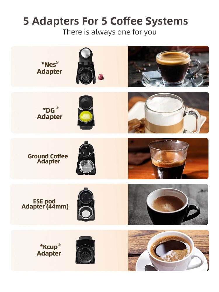 HiBREW 5 in 1 Multiple Capsule Coffee Machine - Supersell
