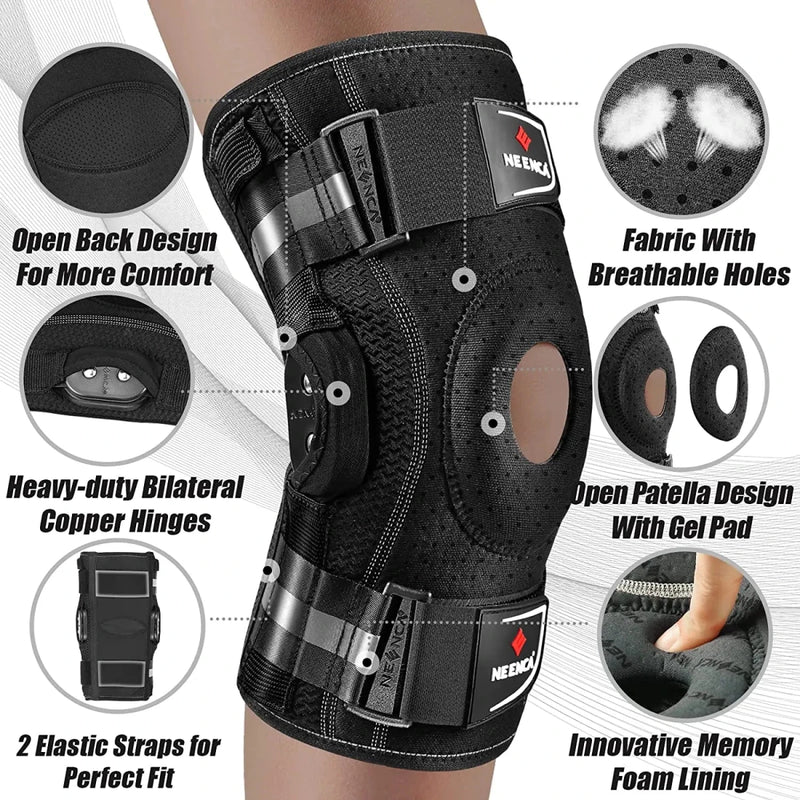 Hinged Knee Support Brace – ACL, PCL, Meniscus & Arthritis Relief - Supersell