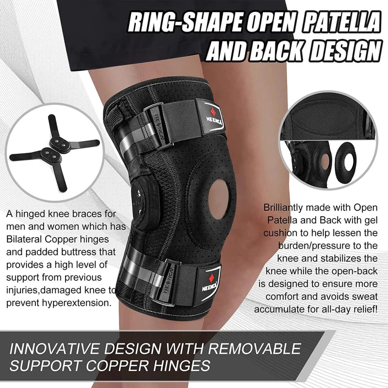Hinged Knee Support Brace – ACL, PCL, Meniscus & Arthritis Relief - Supersell