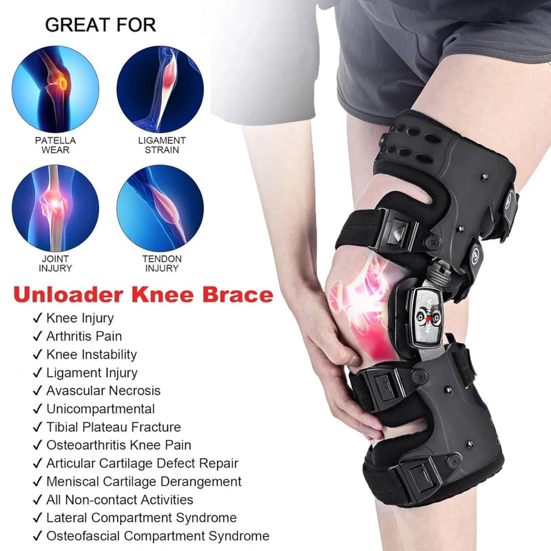 Hinged Unloader Knee Brace - ACL, Meniscus & Patella Support - Supersell