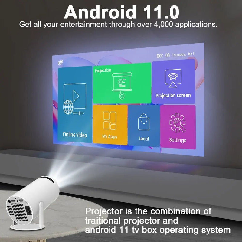 Hy300 4K Android iOS Magcubic Projector - Supersell