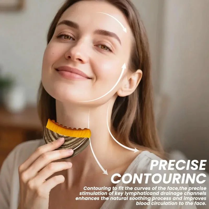 Lymphatic Contour Face Brush - Ergonomic Facial Drainage Massager - Supersell