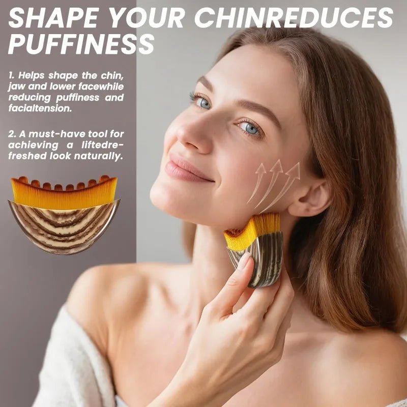 Lymphatic Contour Face Brush - Ergonomic Facial Drainage Massager - Supersell