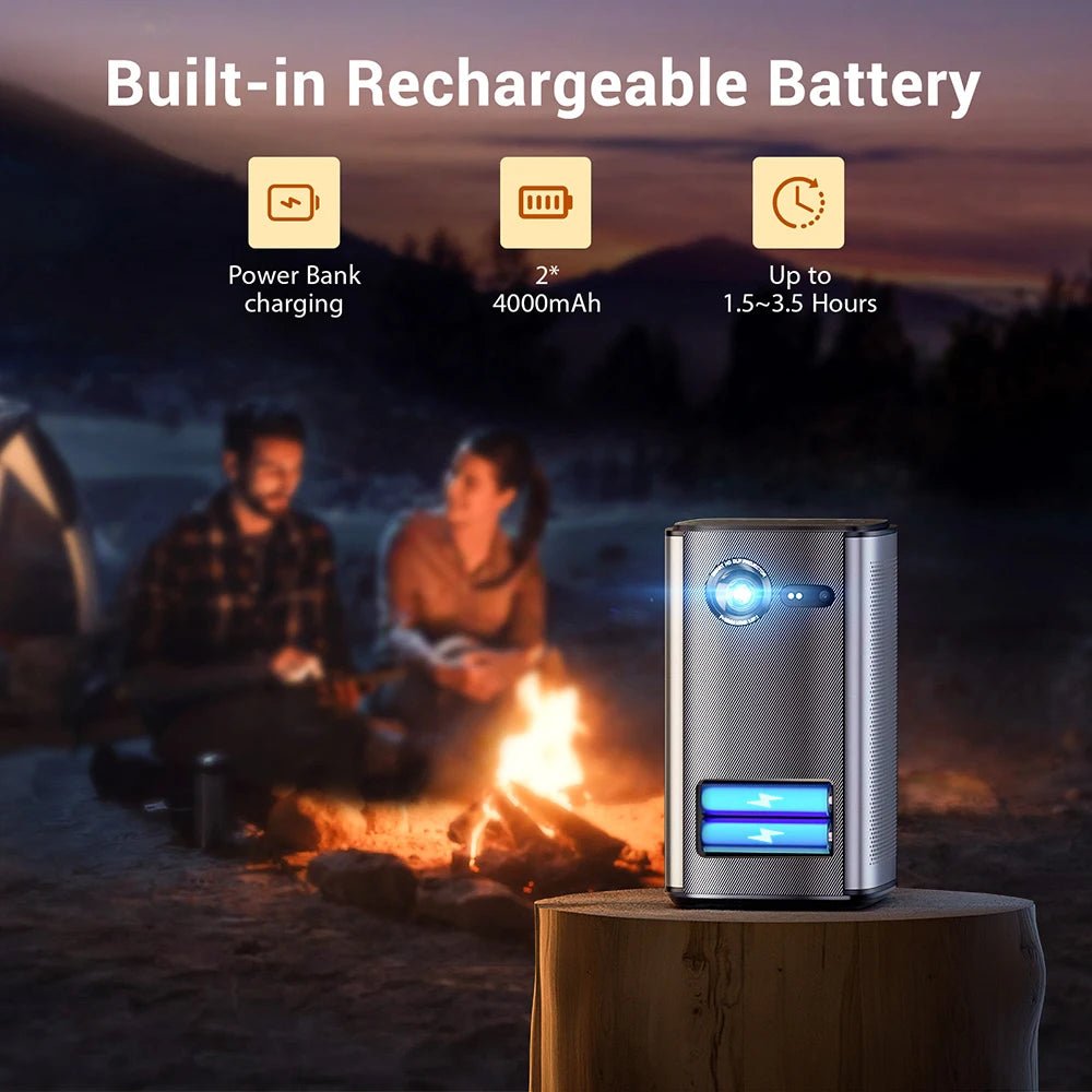 P70 3D 4K Mini Portable Projector With Battery - Supersell