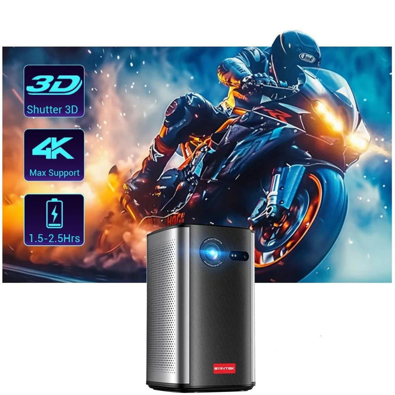 P70 3D 4K Mini Portable Projector With Battery - Supersell