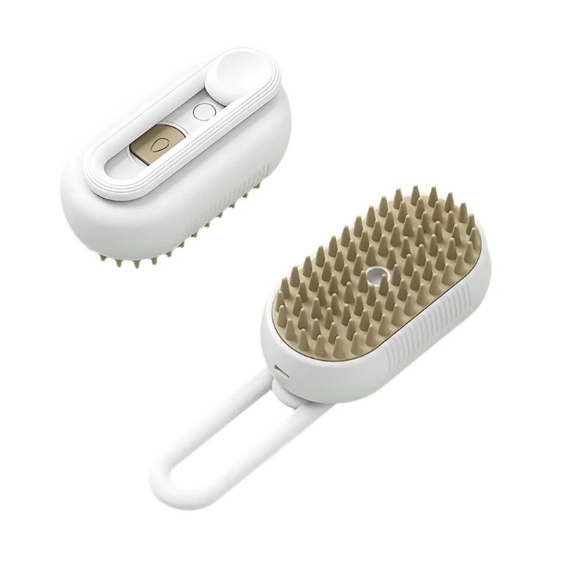 Pet Steam Brush 3 - in - 1 – Steamy Spray, Massage Comb & Hair Removal - Supersell
