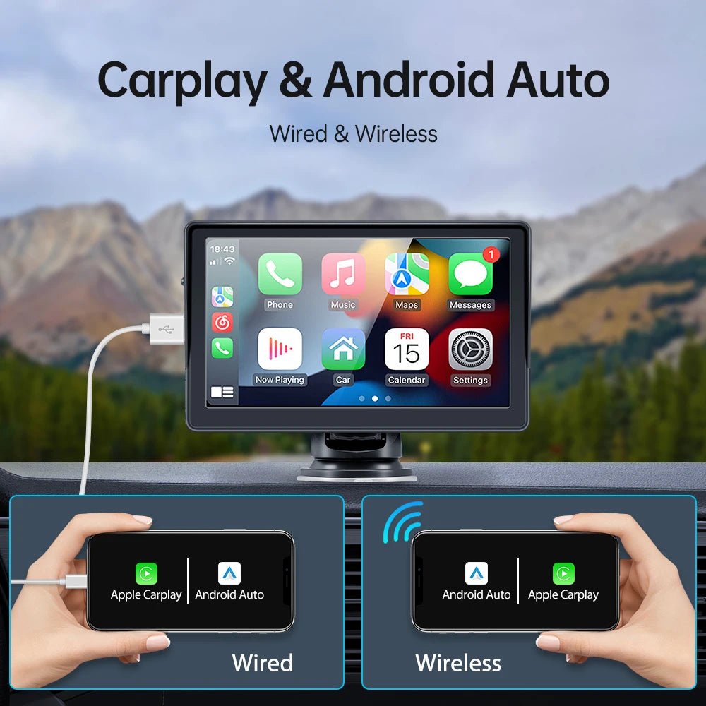 Portable CarPlay Touch Screen for Android and iOS - Supersell