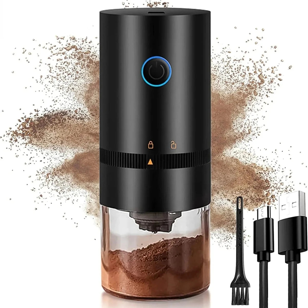 Portable Electric Coffee Maker Grinder TYPE C USB Charge - Supersell