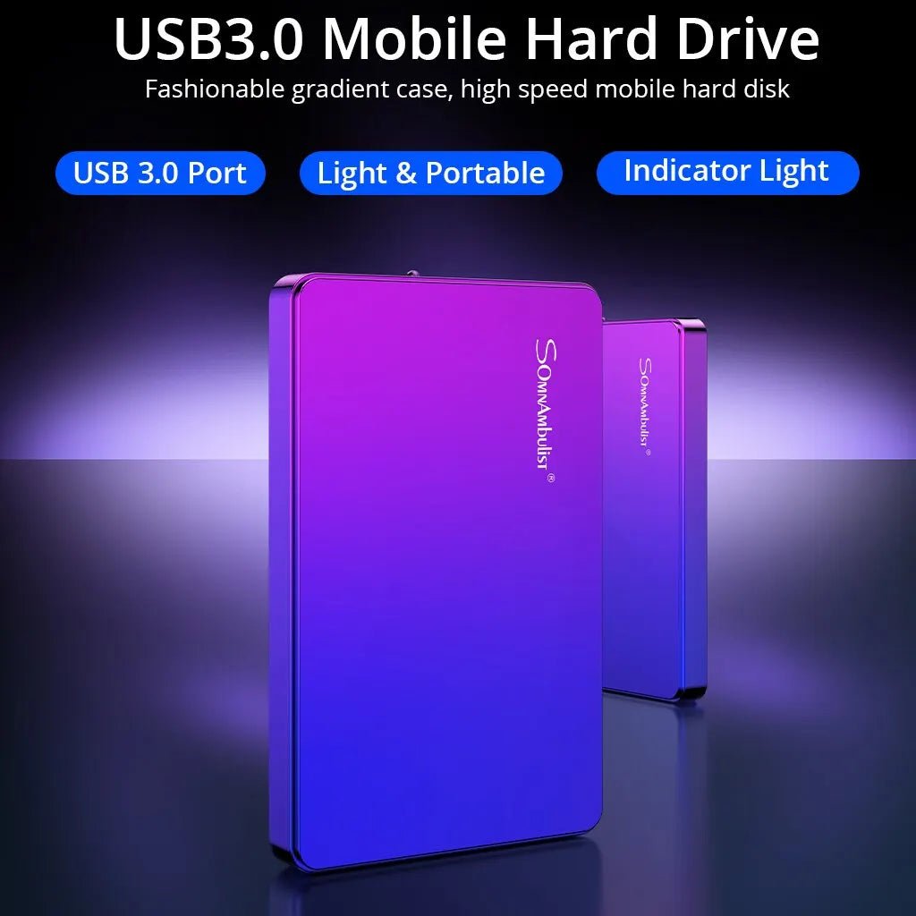 Portable External Hard Drive USB3.0 Storage Compatible for PC TV PS4 Xbox - Supersell