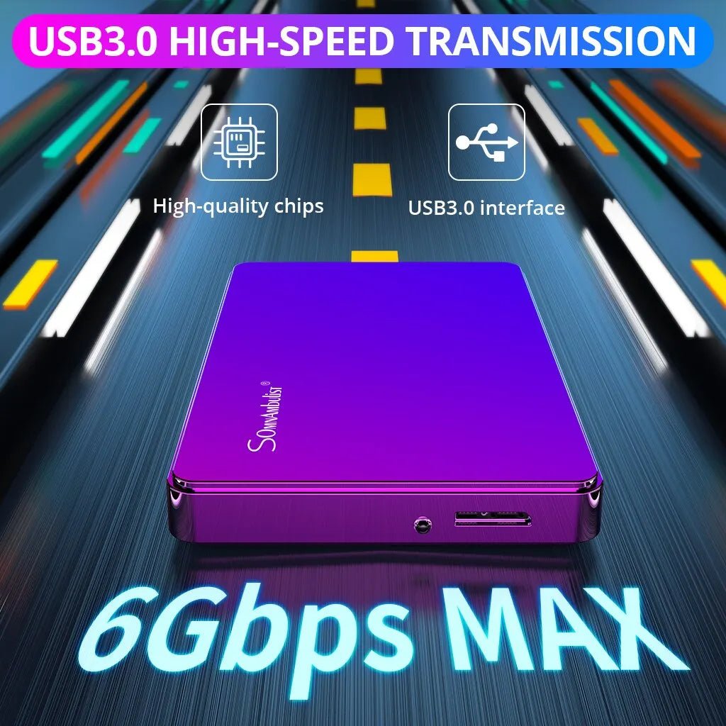 Portable External Hard Drive USB3.0 Storage Compatible for PC TV PS4 Xbox - Supersell