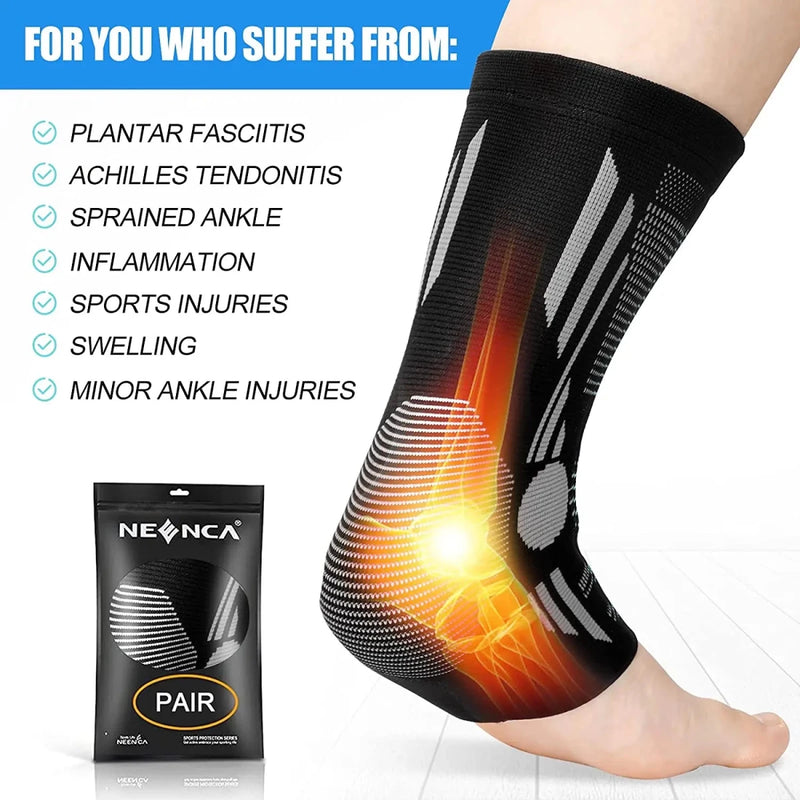 Premium Ankle Compression Sleeve for Plantar Fasciitis Relief - Supersell