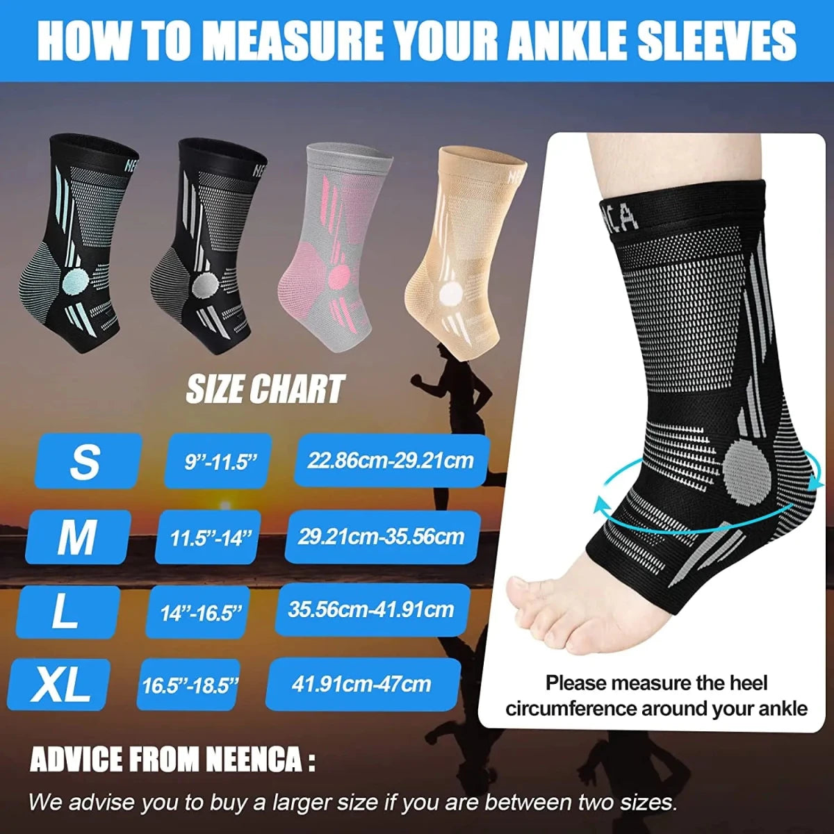 Premium Ankle Compression Sleeve for Plantar Fasciitis Relief - Supersell
