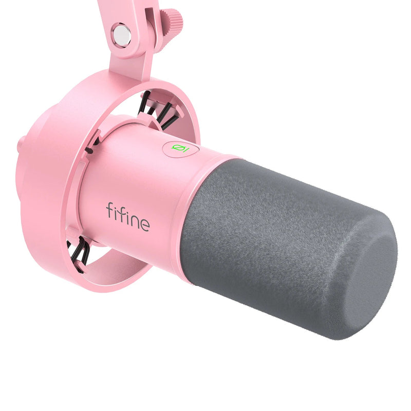 Pro FIFINE USB/XLR Dynamic Microphone with Shock Mount - Supersell