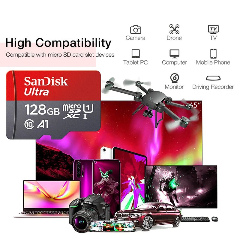 SanDisk Ultra - Fast Memory Card Class 10 SD Card - Supersell