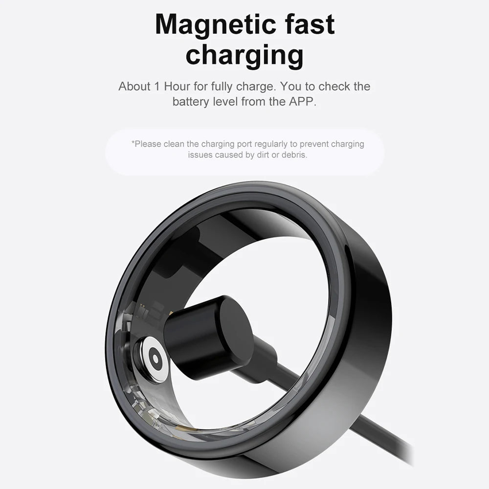 Smart Ring Titanium Steel Shell Health Monitoring - Supersell