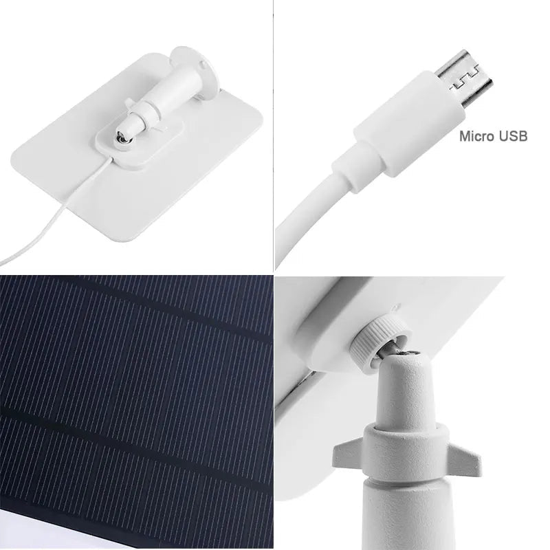 Solar Panel for EufyCam Reolink Argus Micro USB and USB - C Charging - Supersell