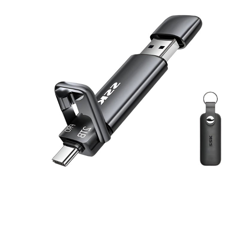 SSK External SSD Type - C + USB A 3.2 Flash Drive - Supersell