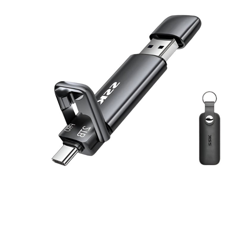 SSK External SSD Type - C + USB A 3.2 Flash Drive - Supersell