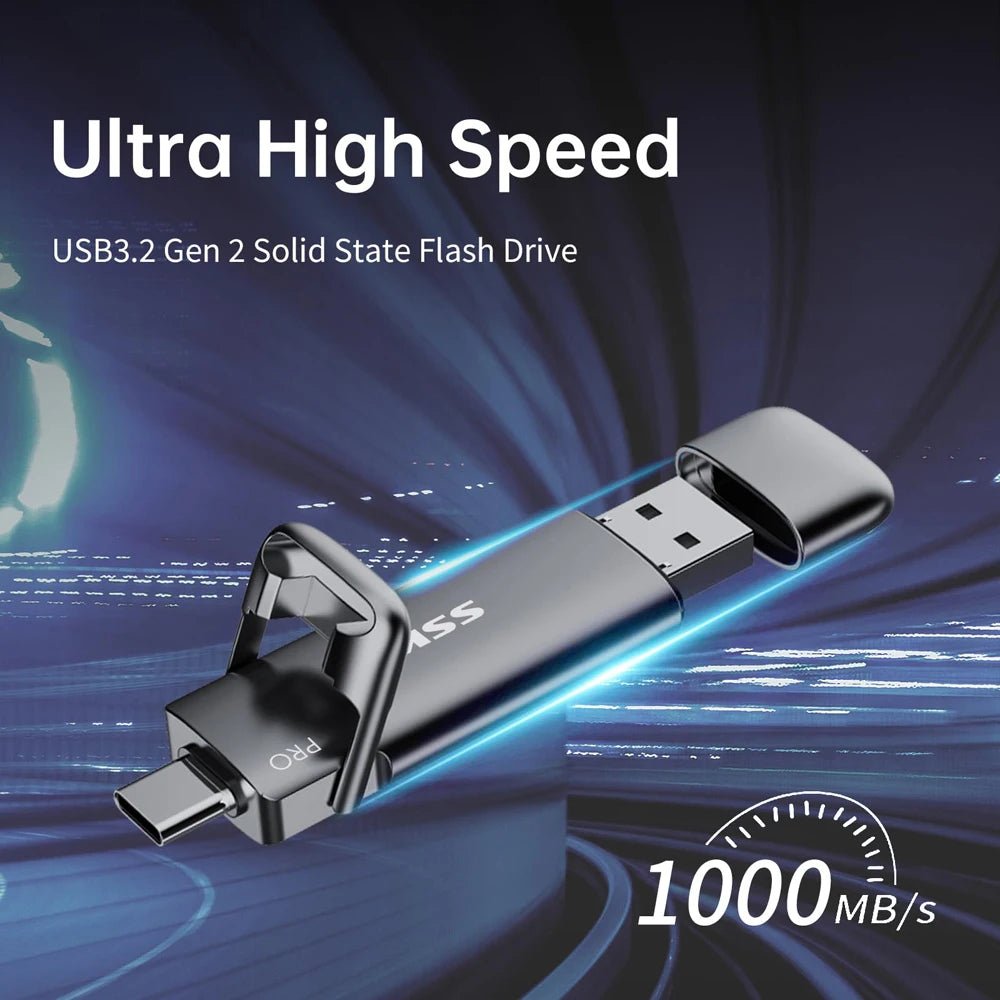 SSK External SSD Type - C + USB A 3.2 Flash Drive - Supersell