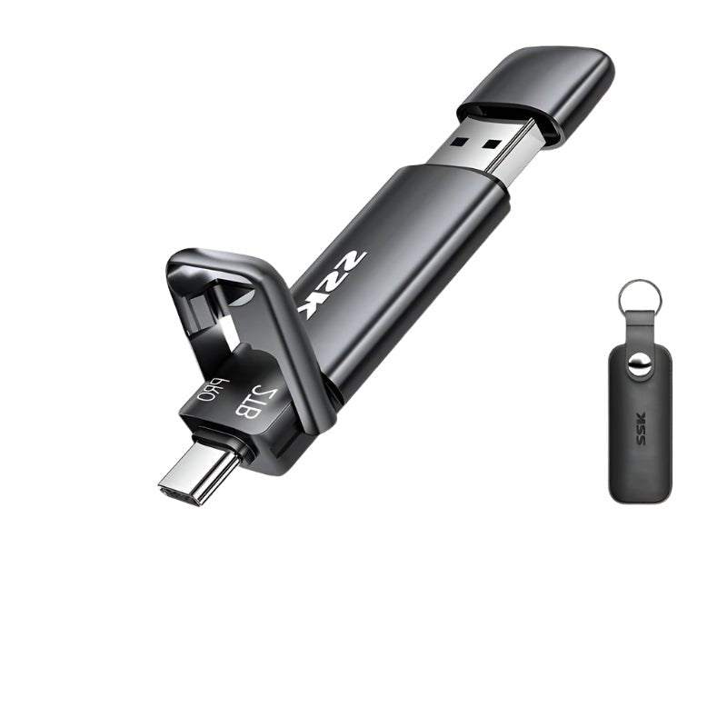 SSK External SSD Type - C + USB A 3.2 Flash Drive - Supersell