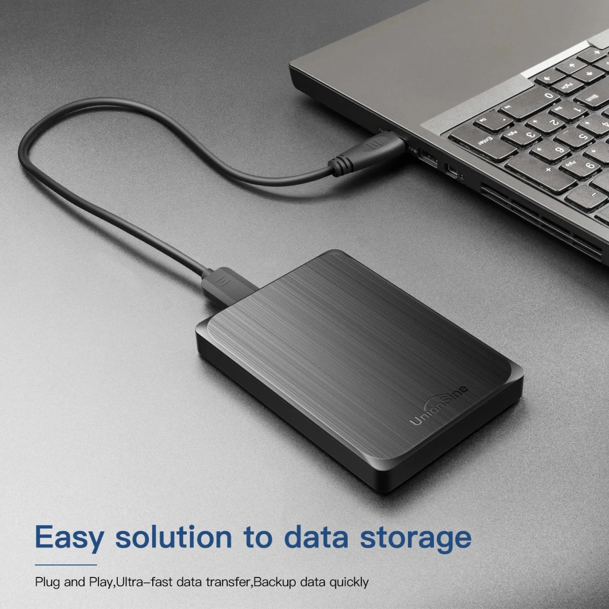 UnionSine HDD 2.5" Portable External Hard Drive USB 3.0 Storage - Supersell