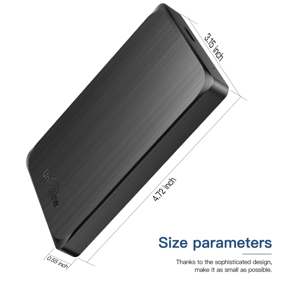 UnionSine HDD 2.5" Portable External Hard Drive USB 3.0 Storage - Supersell