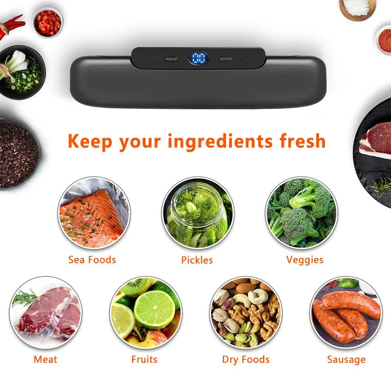Vacuum Sealer Packaging Machine with 10pcs Vacuum bags - Supersell