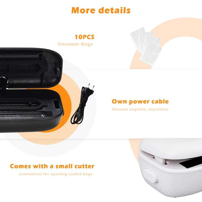 Vacuum Sealer Packaging Machine with 10pcs Vacuum bags - Supersell