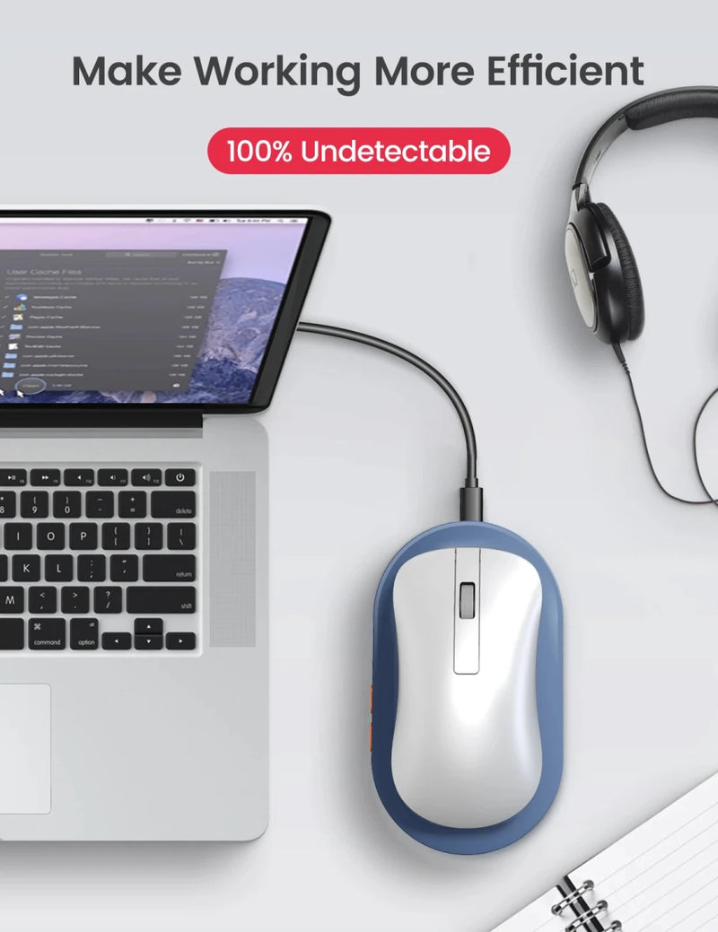 Vaydeer Undetectable Mouse Jiggler with Power Adapter - Supersell
