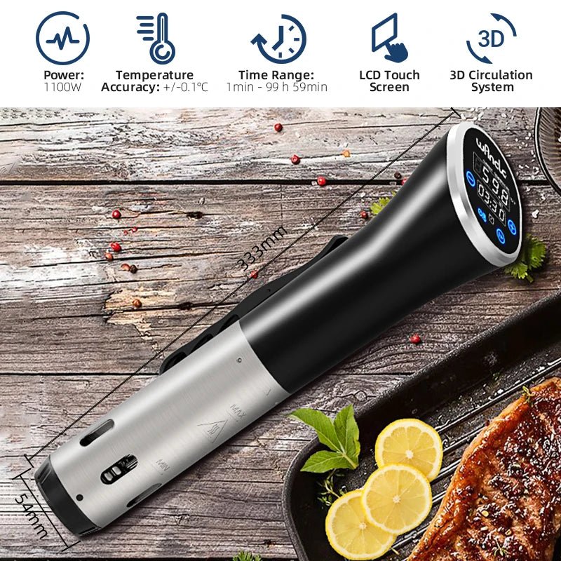 Wancle 1100W Sous Vide Vacuum Cooker with Digital Display - Supersell