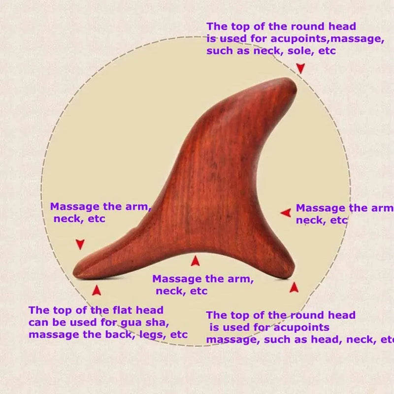 Wood Trigger Point Massage Gua Sha Lymphatic Drainage Tools - Supersell